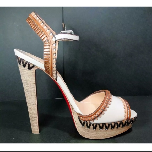 🤍Christian Louboutin Trepi High 140 Noisette Sandals🤍 - Picture 6 of 6